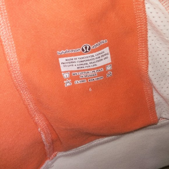 Lululemon Athletica Orange and White Jacket 6 - Picture 9 of 12